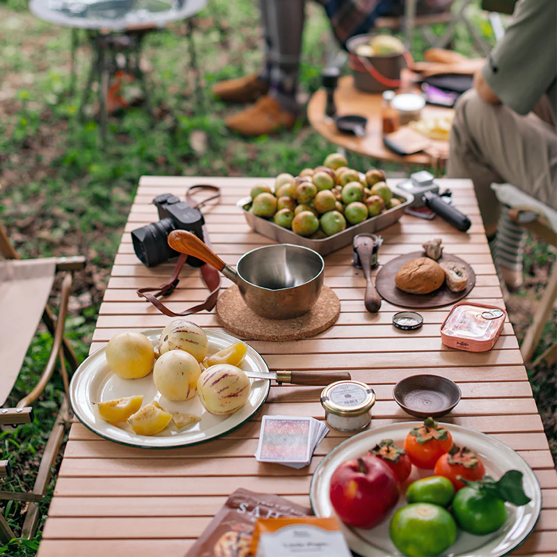 Naturehike Wood Outdoor Folding Egg Roll Table - Image 8