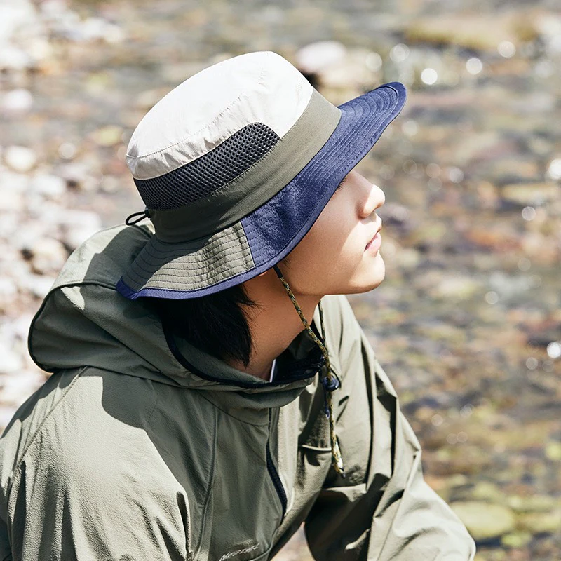 Naturehike Sunscreen Fisherman Hat - Army Green - Image 2
