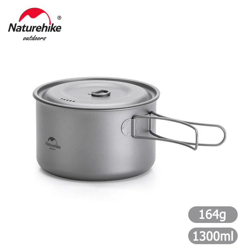 Naturehike TDG02 Outdoor Ti Pot Ti Color (1300Ml) 2026