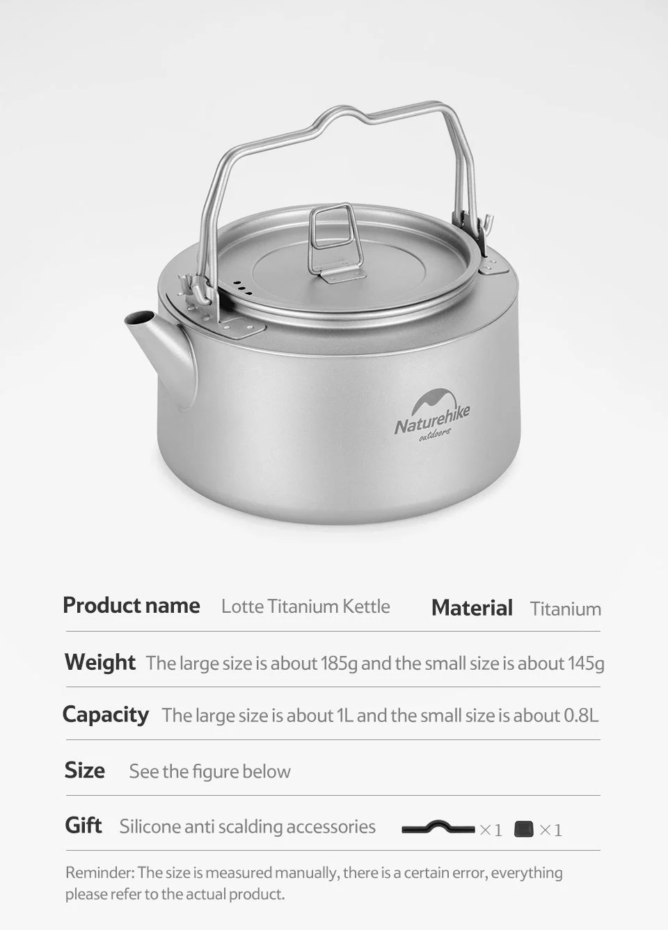 Naturehike Titanium Teapot 1L - Image 7