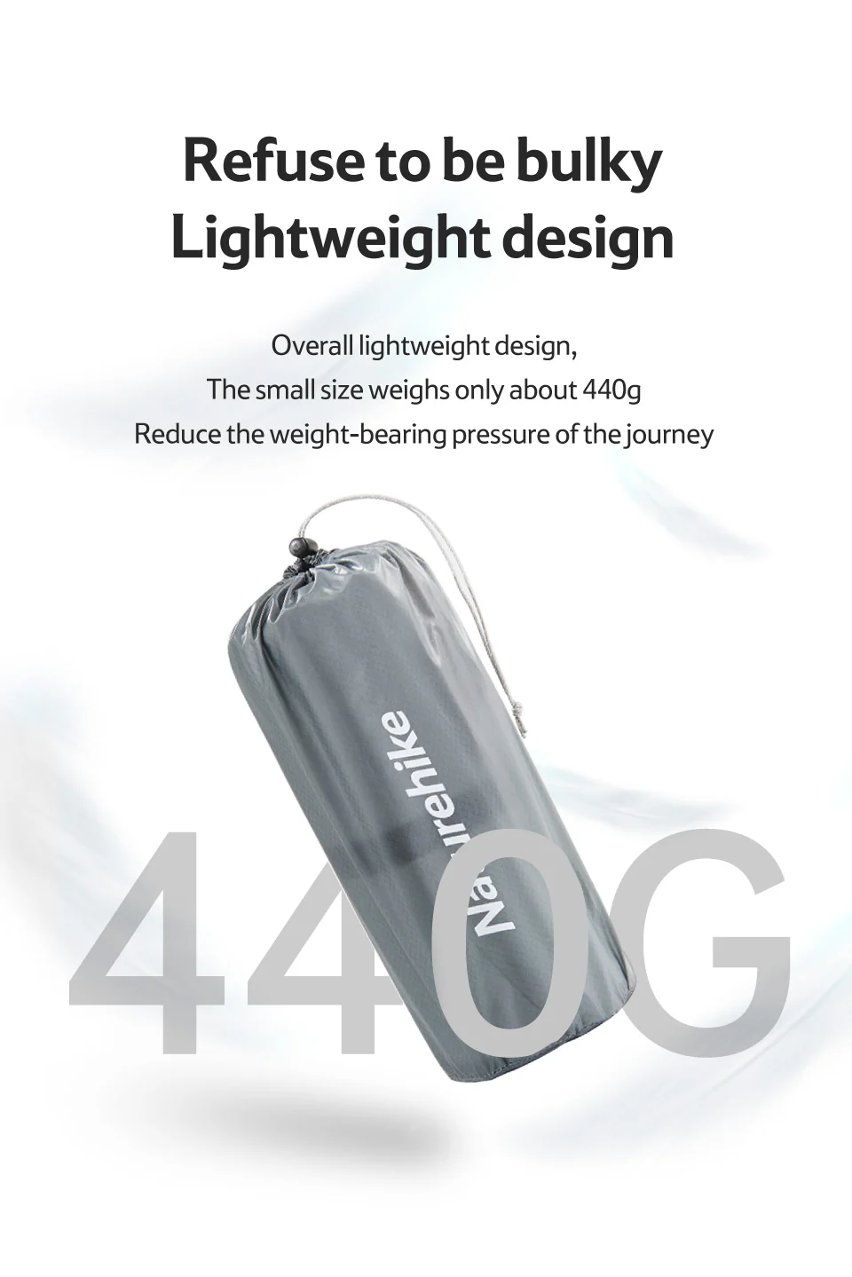 Naturehike Tuye 5.8 Ultra Light Inflatable Mummy Sleeping Pad Carbon Silver - Image 5