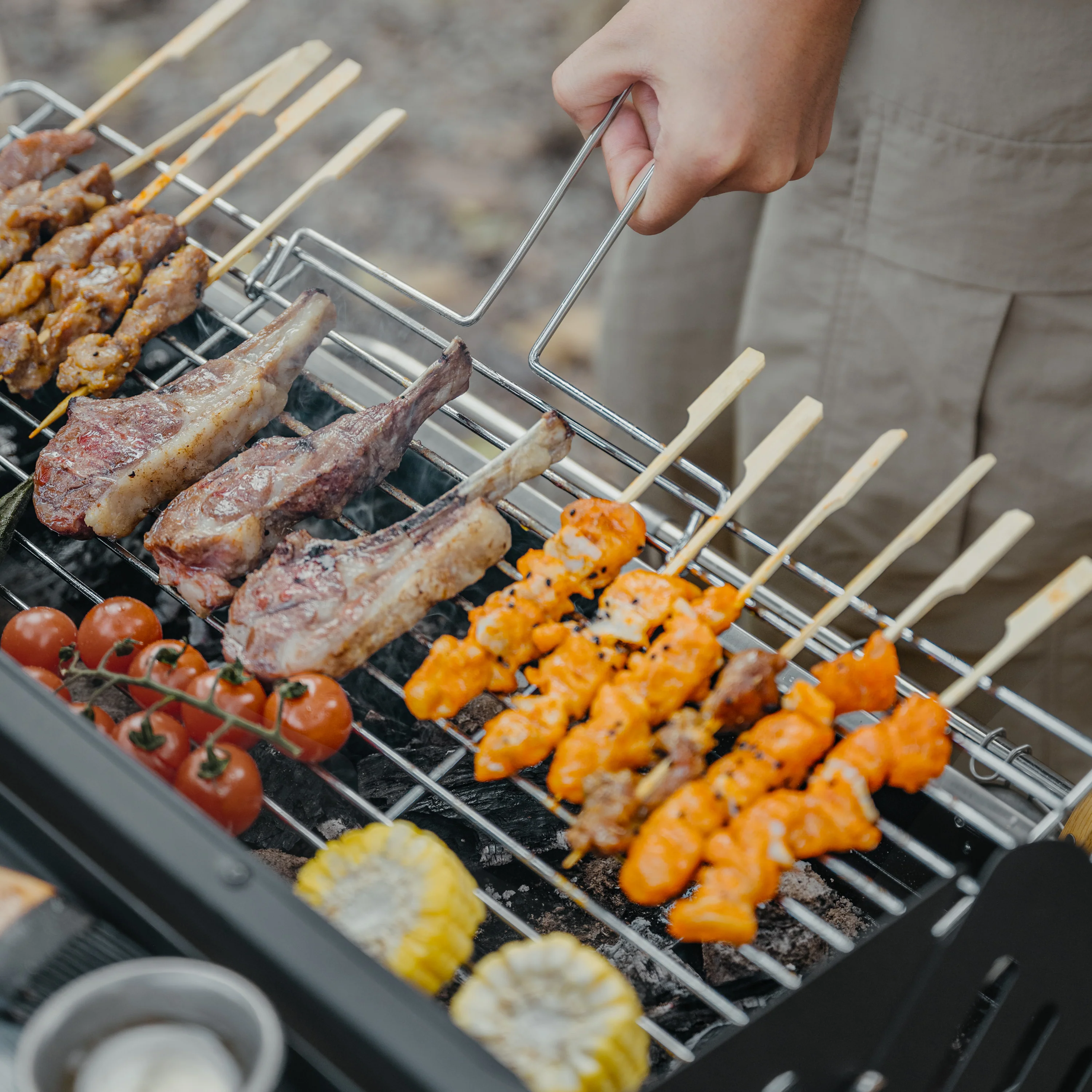 Naturehike Vertical Bbq Grill Black_With Storage Bag - Image 4