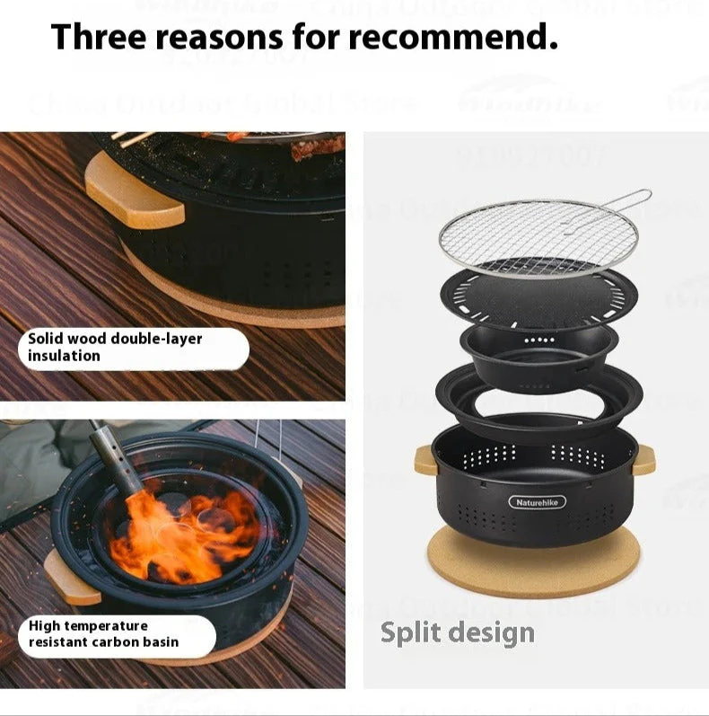 Naturehike Moyan Table Top Round Grill 2026 - Image 6