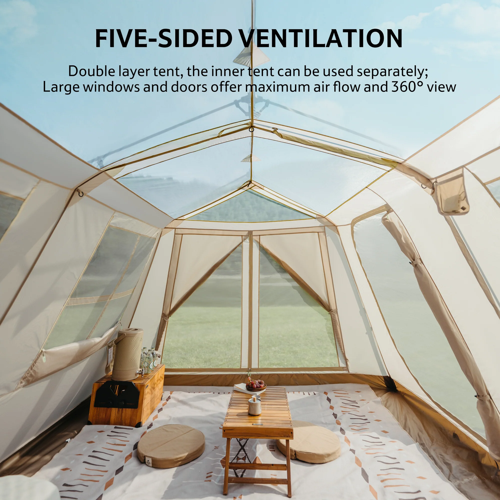 Naturehike Village 13 Flagship 8-Person Automatic Cabin Tent 2026 - Image 6