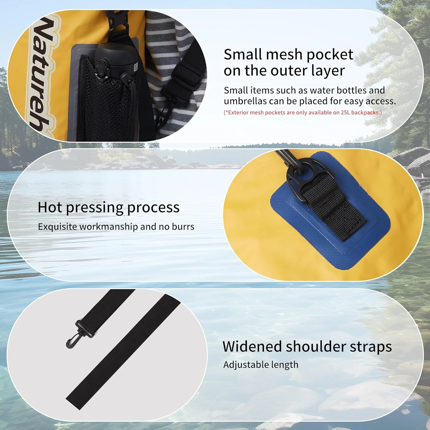 Naturehike Waterproof Bag /Dry Bag White 10L 2026 - Image 4
