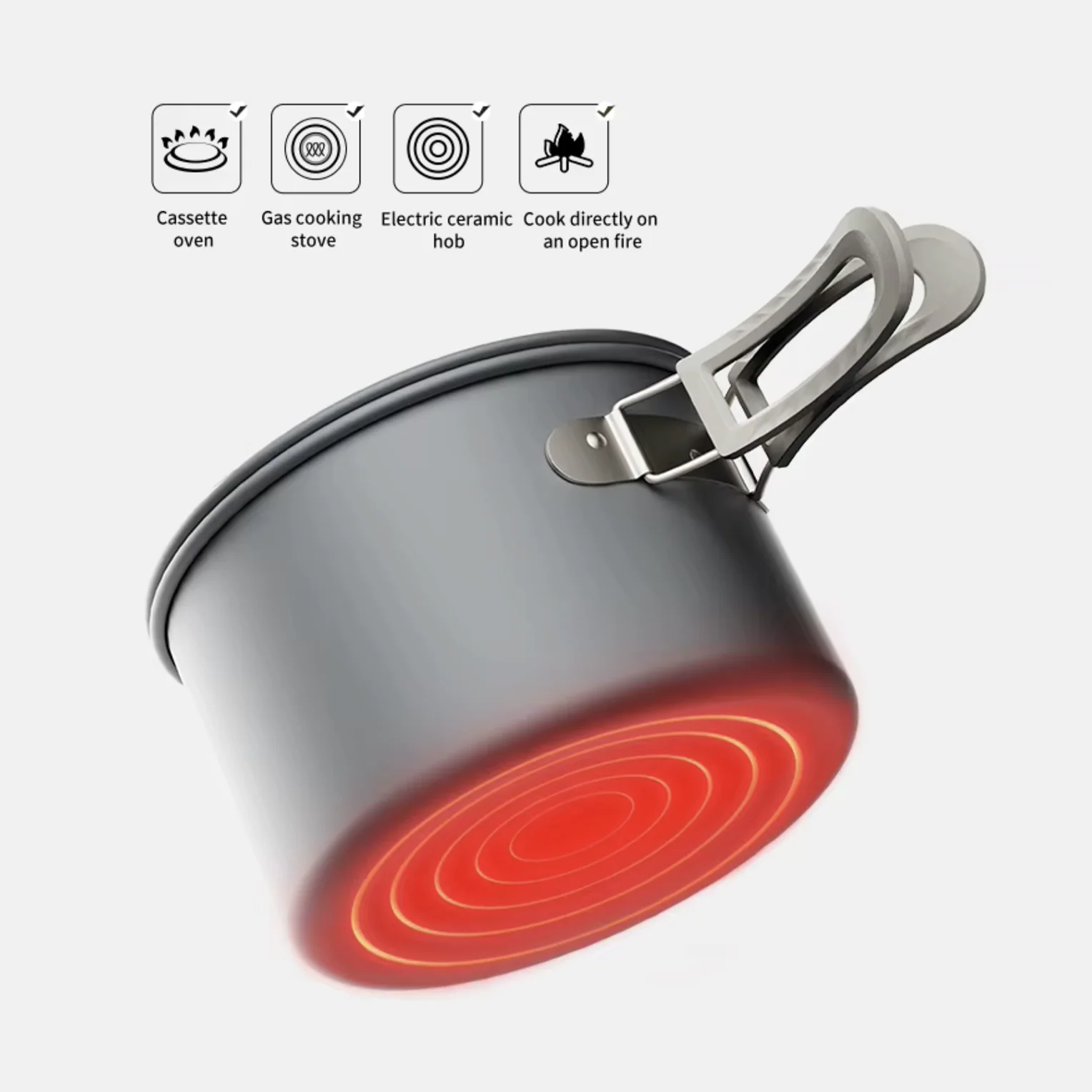 Naturehike Wild Trekking Aluminium Alloy 0.8L kettle 2026 - Image 4