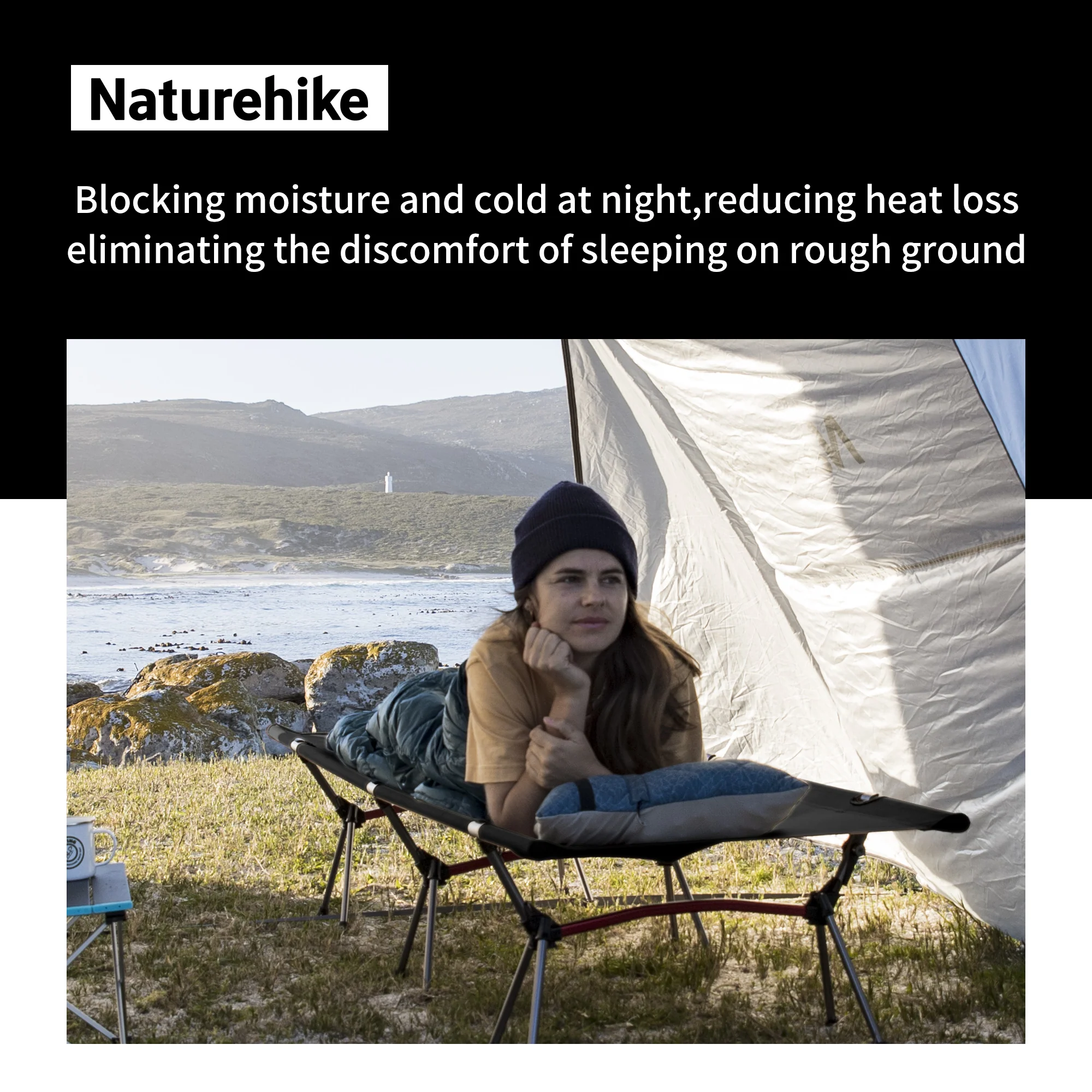 Naturehike XJC04 Ultralight Foldable Camping Cot Q-9E Single - Image 7