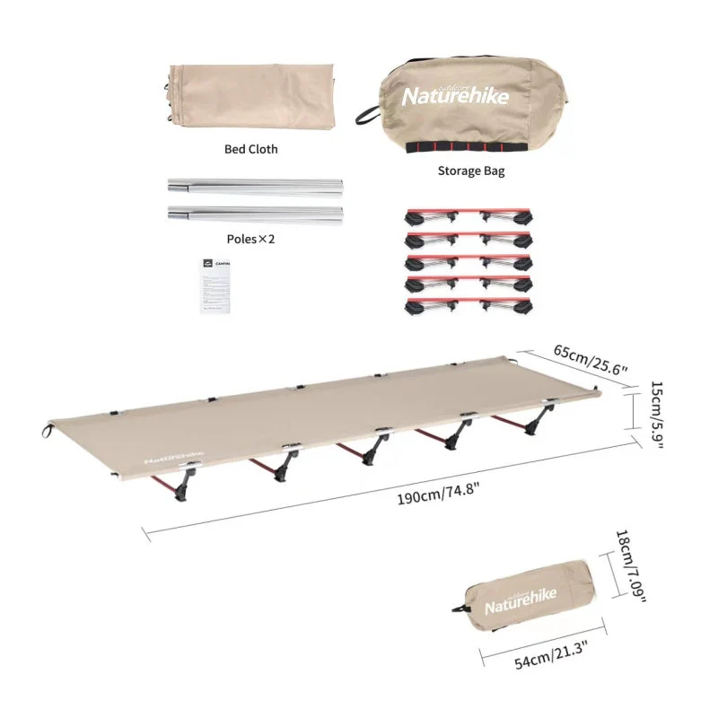Naturehike XJC05 Greenfield Outdoor Folding Camp Bed 2026 - Image 6