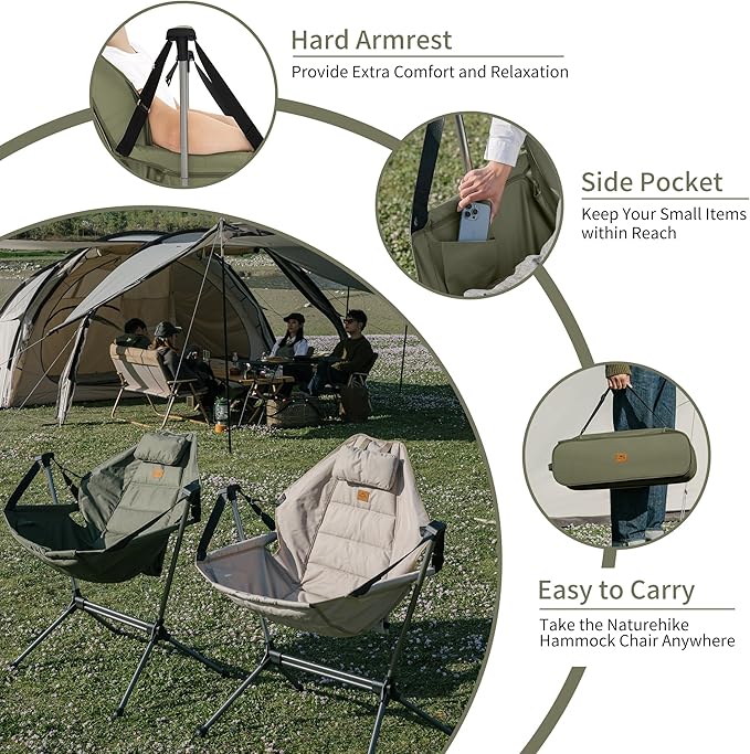 Naturehike YL11 Outdoor Folding Rocking Chair - Image 10