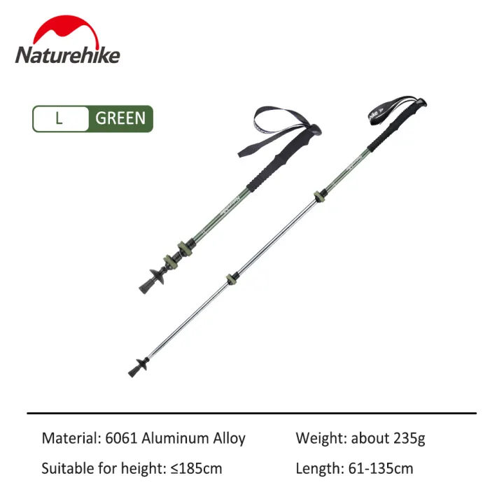 Naturehilke Qing Xue Base Three-Section  6061 Aluminum Alloy Trekking Pole 2026 - Image 3