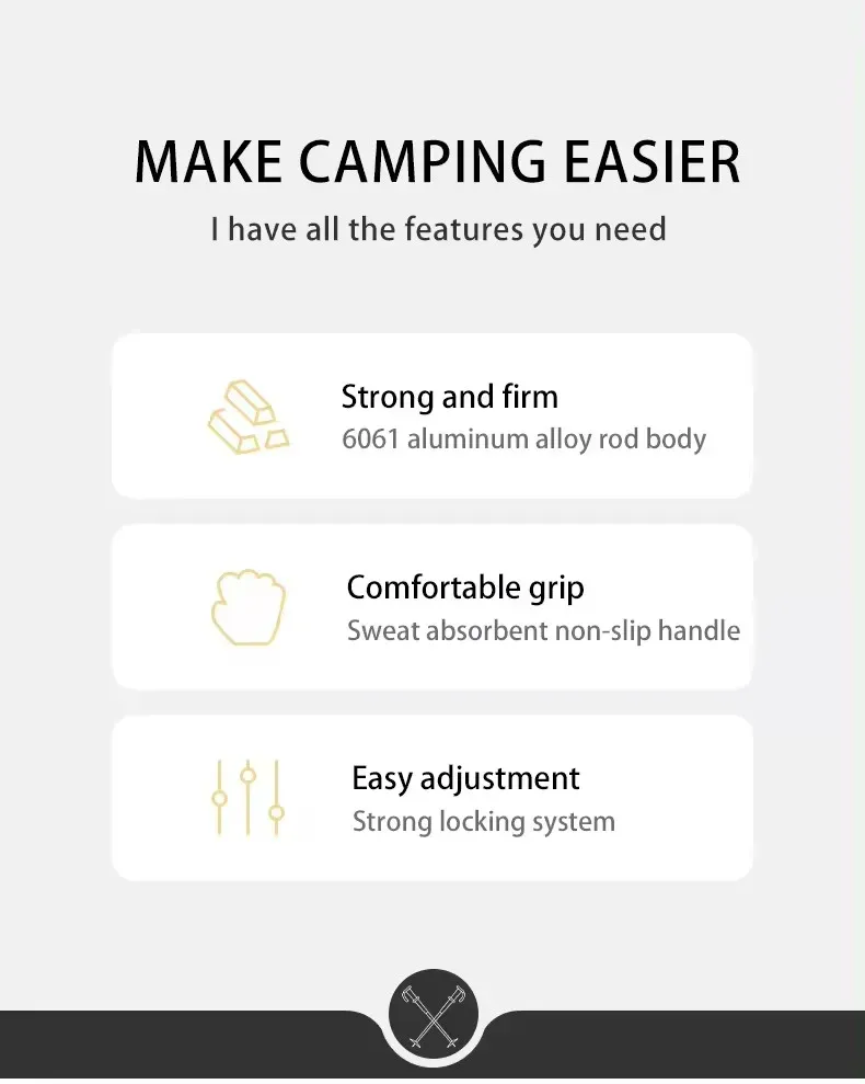 Naturehilke Qing Xue Base Three-Section  6061 Aluminum Alloy Trekking Pole 2026 - Image 7