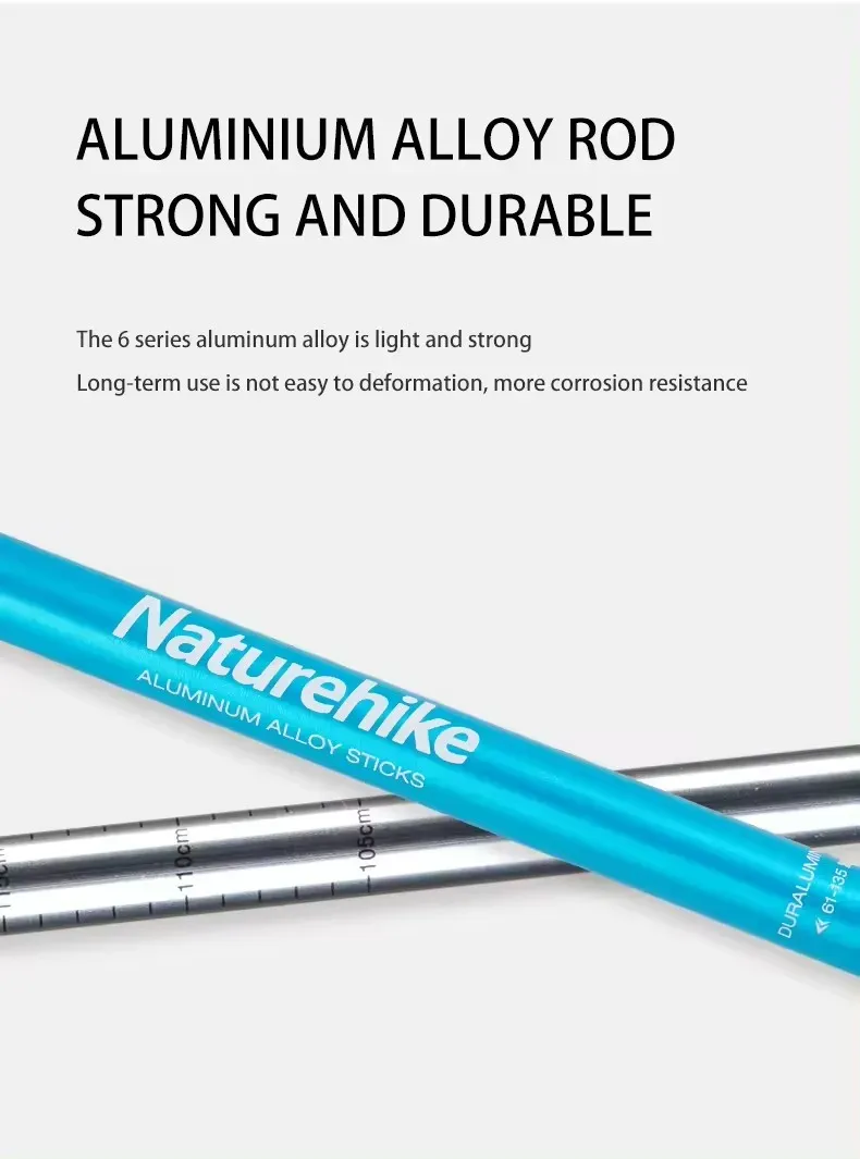 Naturehilke Qing Xue Base Three-Section  6061 Aluminum Alloy Trekking Pole 2026 - Image 9