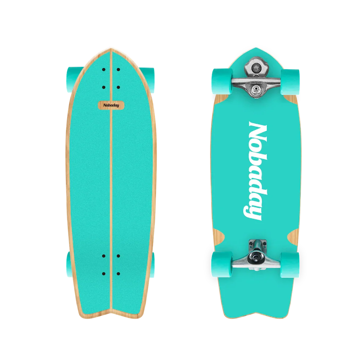Nobaday 30 Inch Surf Skateboard - Froth Summer