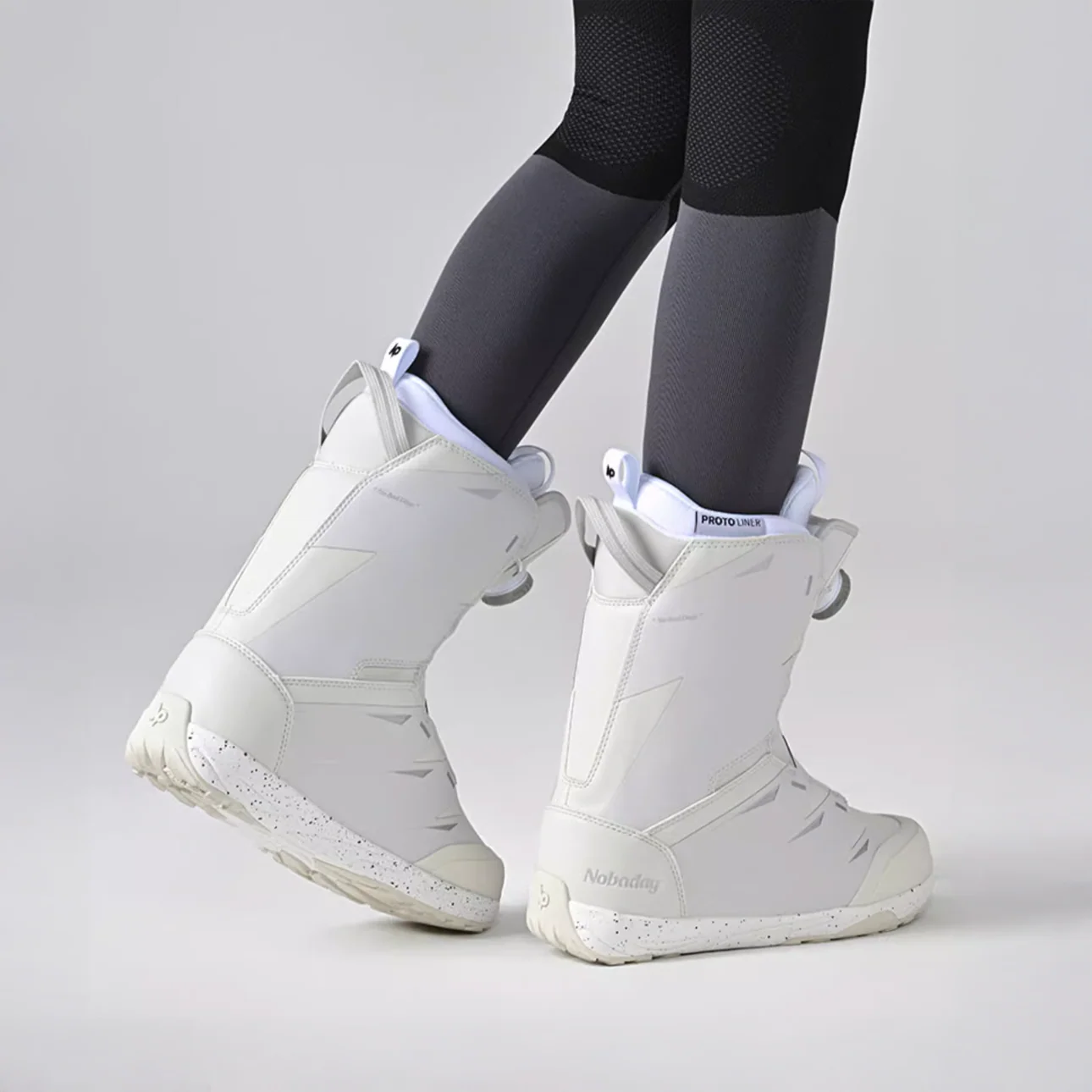 Nobaday Blackboard Boots White - Image 3