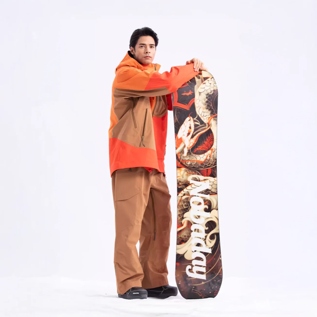 Nobaday Max Red Serpent Camber Snowboard - Image 3