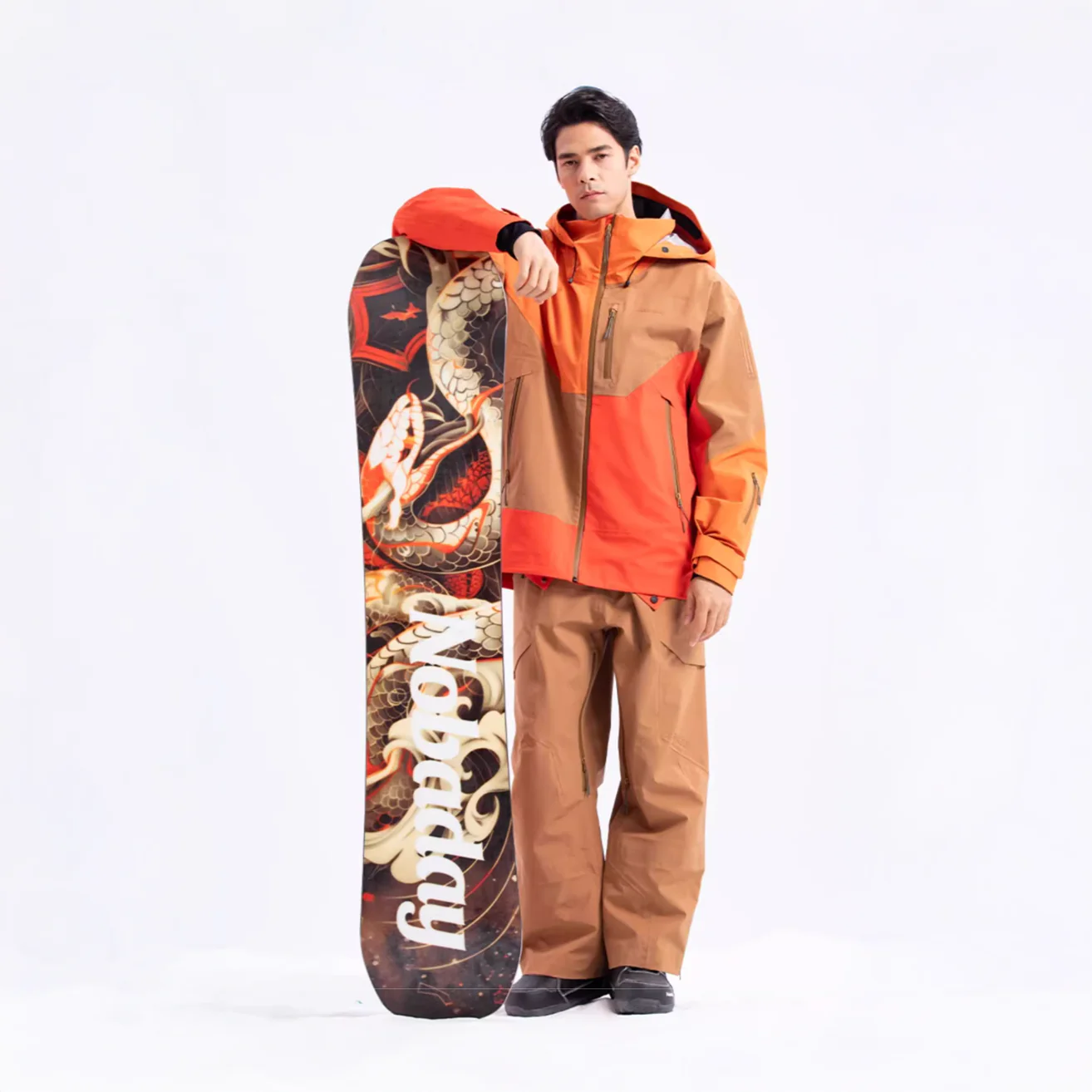 Nobaday Max Red Serpent Camber Snowboard - Image 4