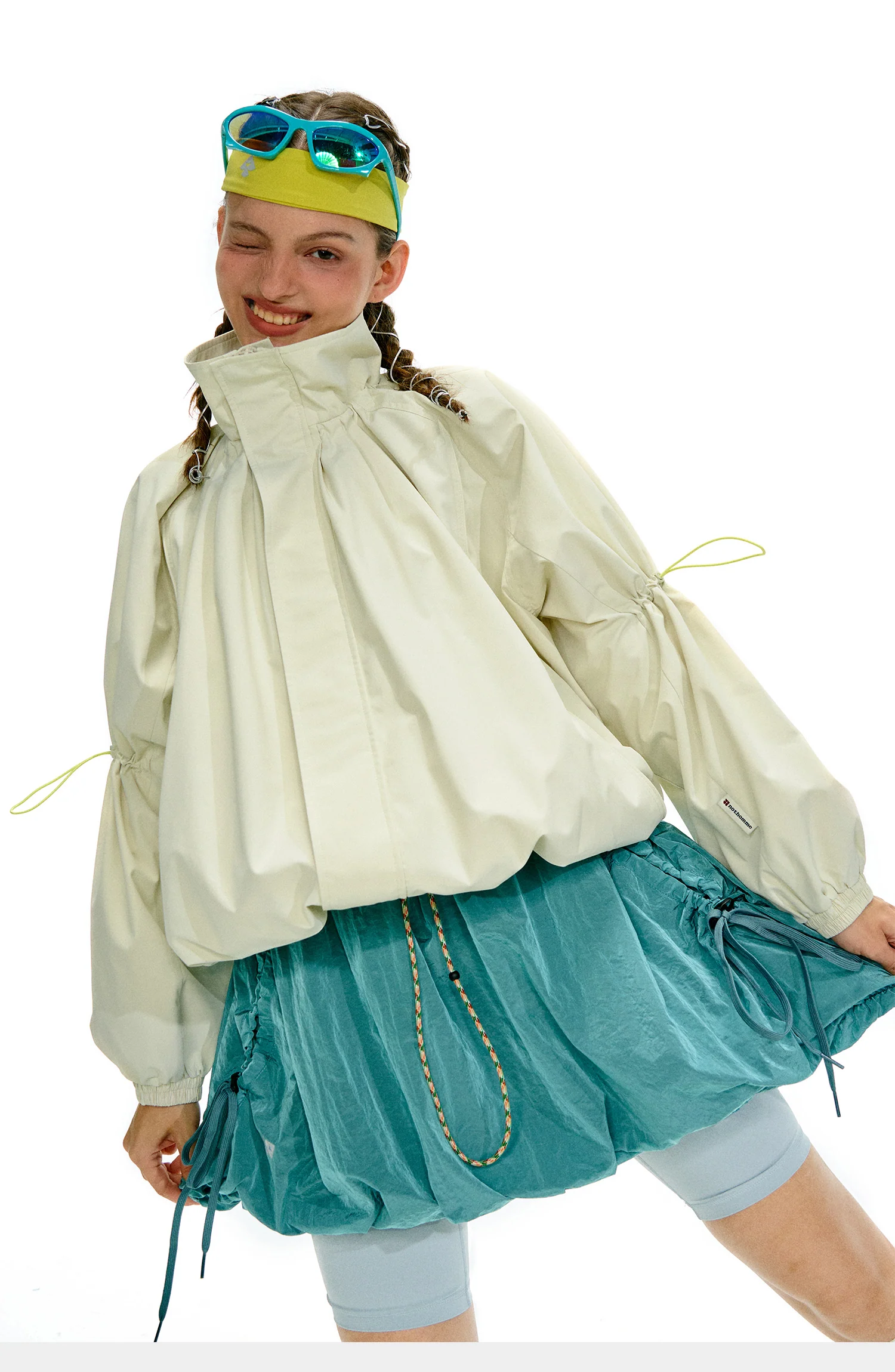 NOTHOMME Flower Bud Collar Balloon Suit - Image 40