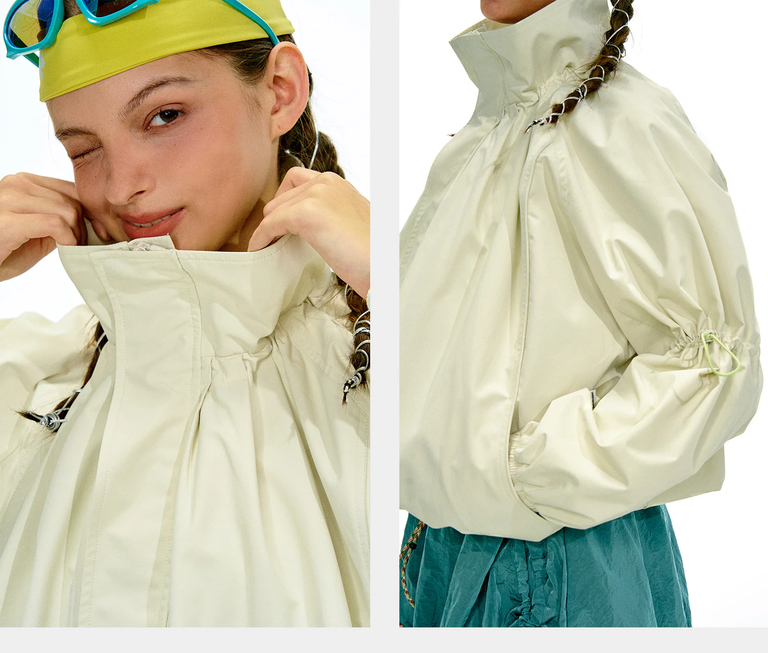 NOTHOMME Flower Bud Collar Balloon Suit - Image 43
