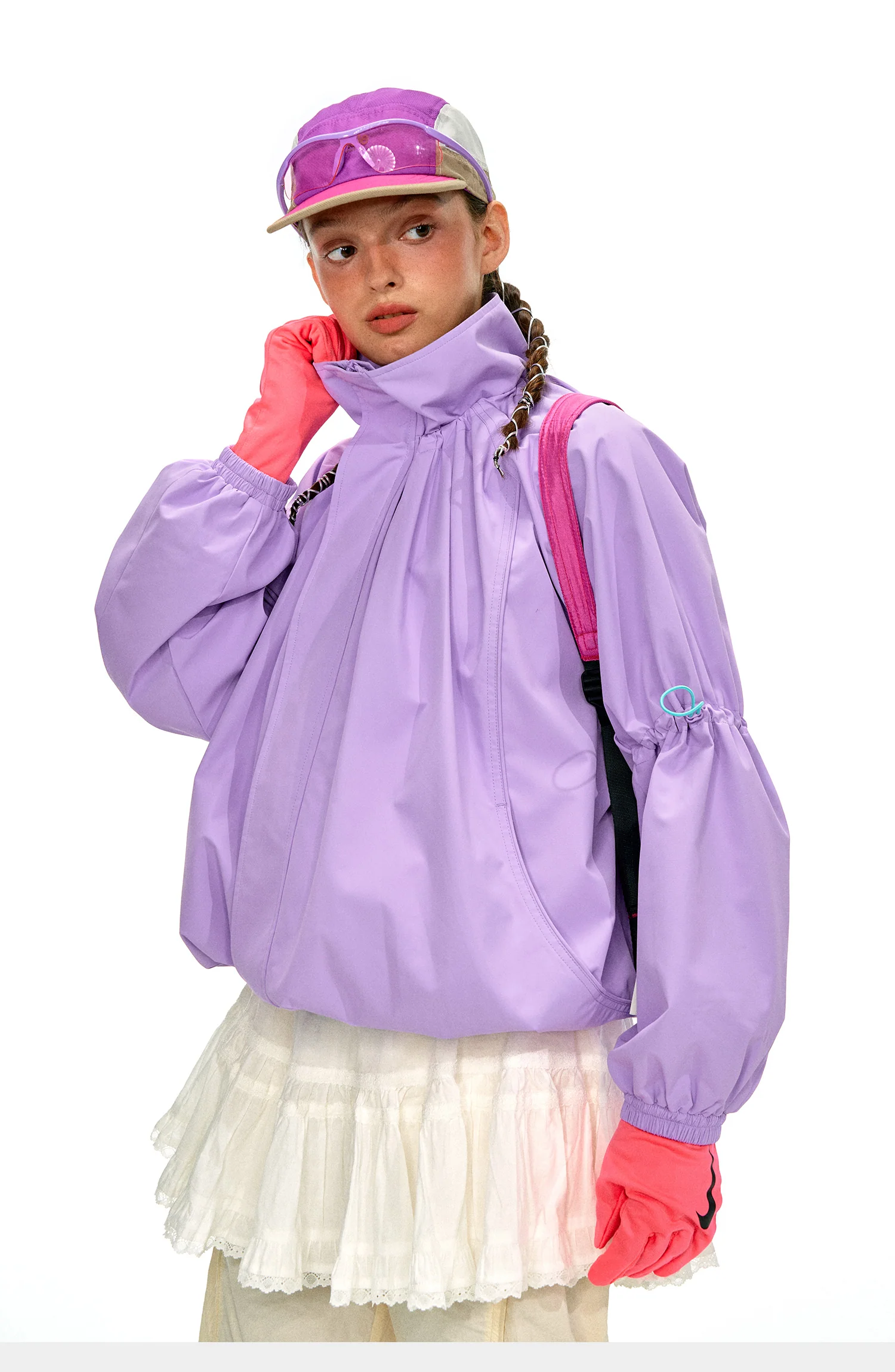 NOTHOMME Flower Bud Collar Balloon Suit - Image 5