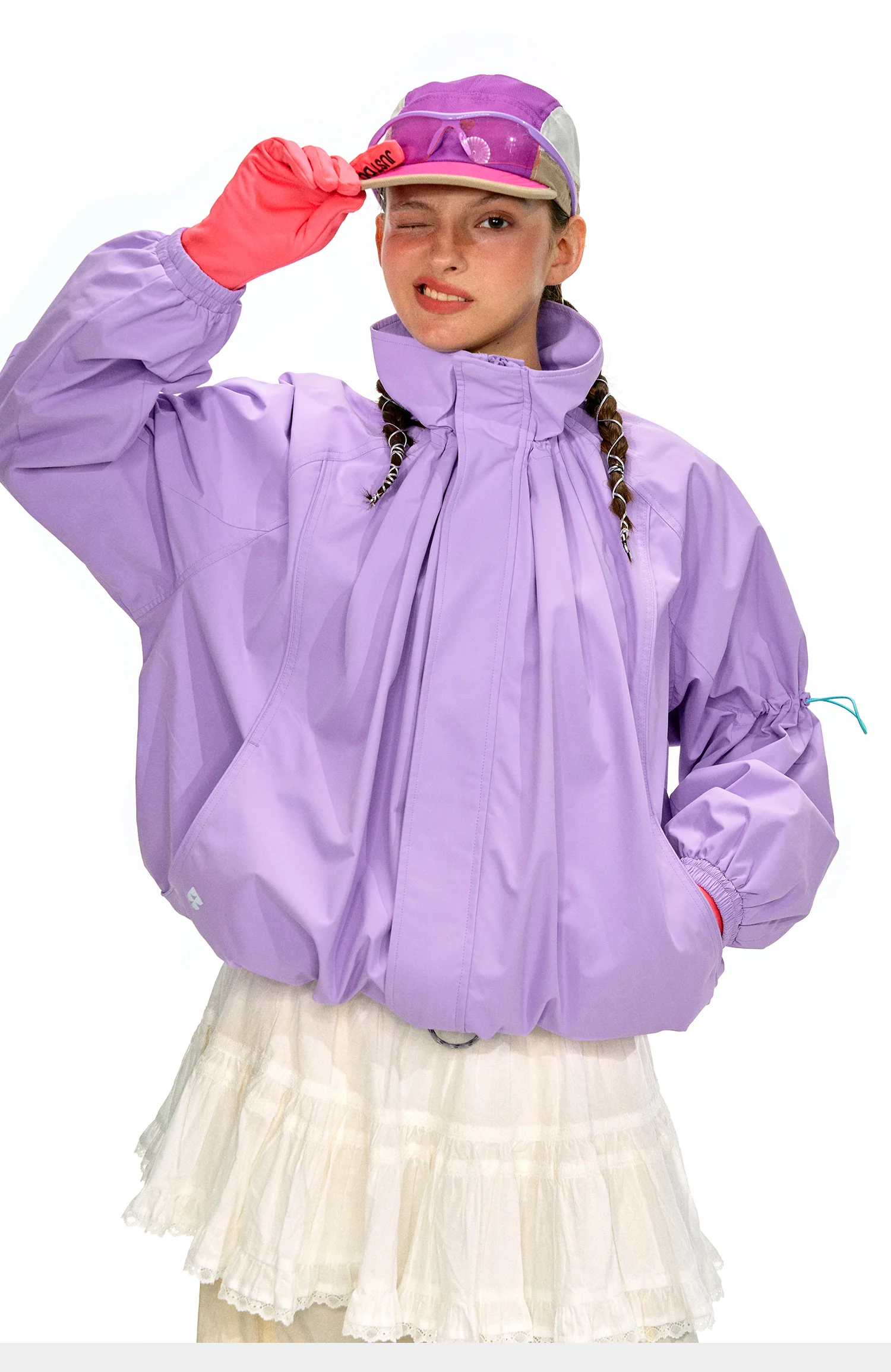 NOTHOMME Flower Bud Collar Balloon Suit - Image 6