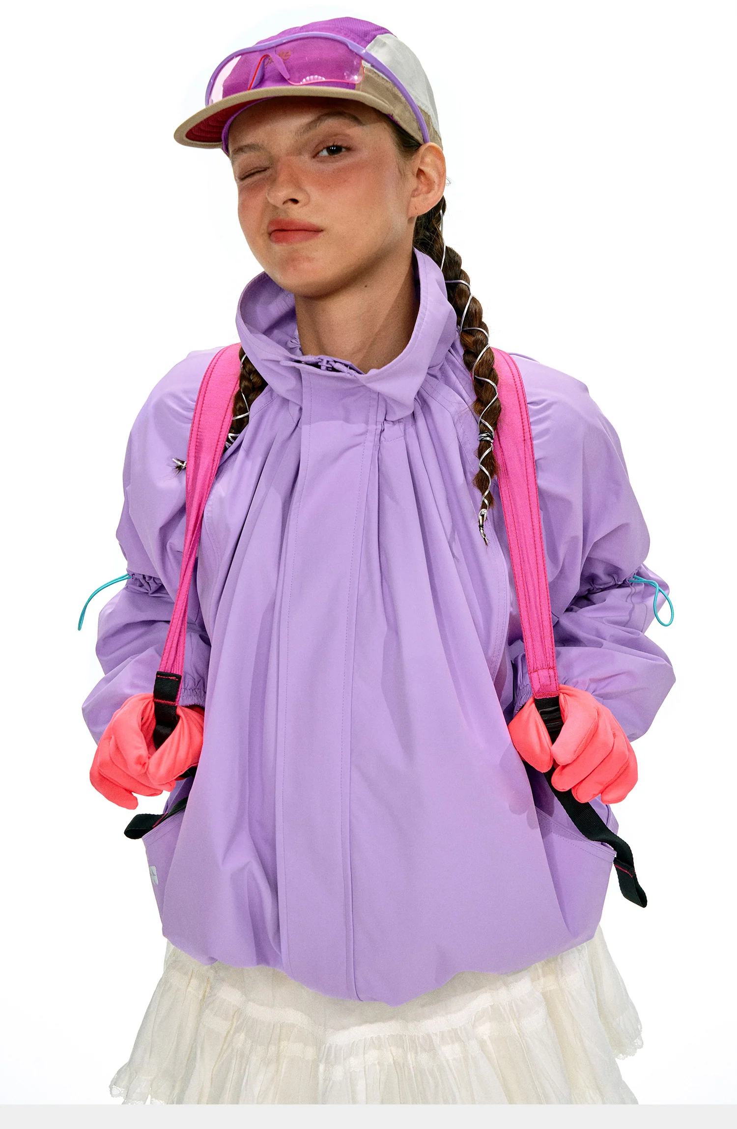 NOTHOMME Flower Bud Collar Balloon Suit - Image 7
