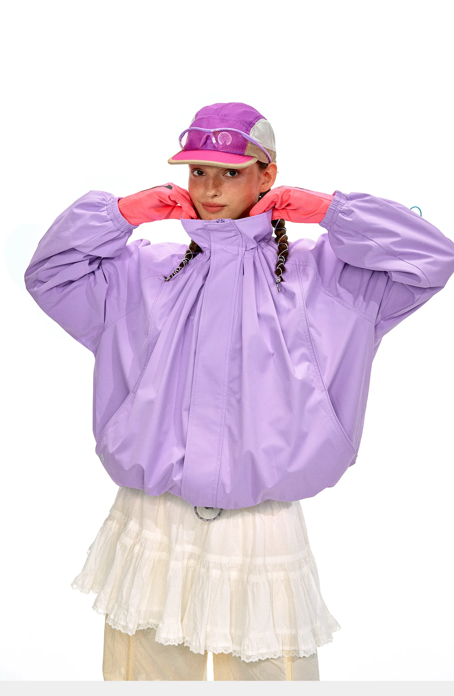 NOTHOMME Flower Bud Collar Balloon Suit - Image 8