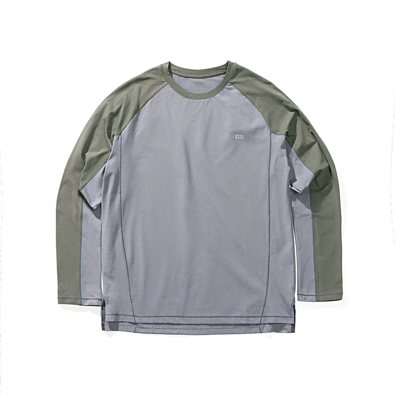 NOTHOMME Splicing Long Sleeve T-shirt - Image 4