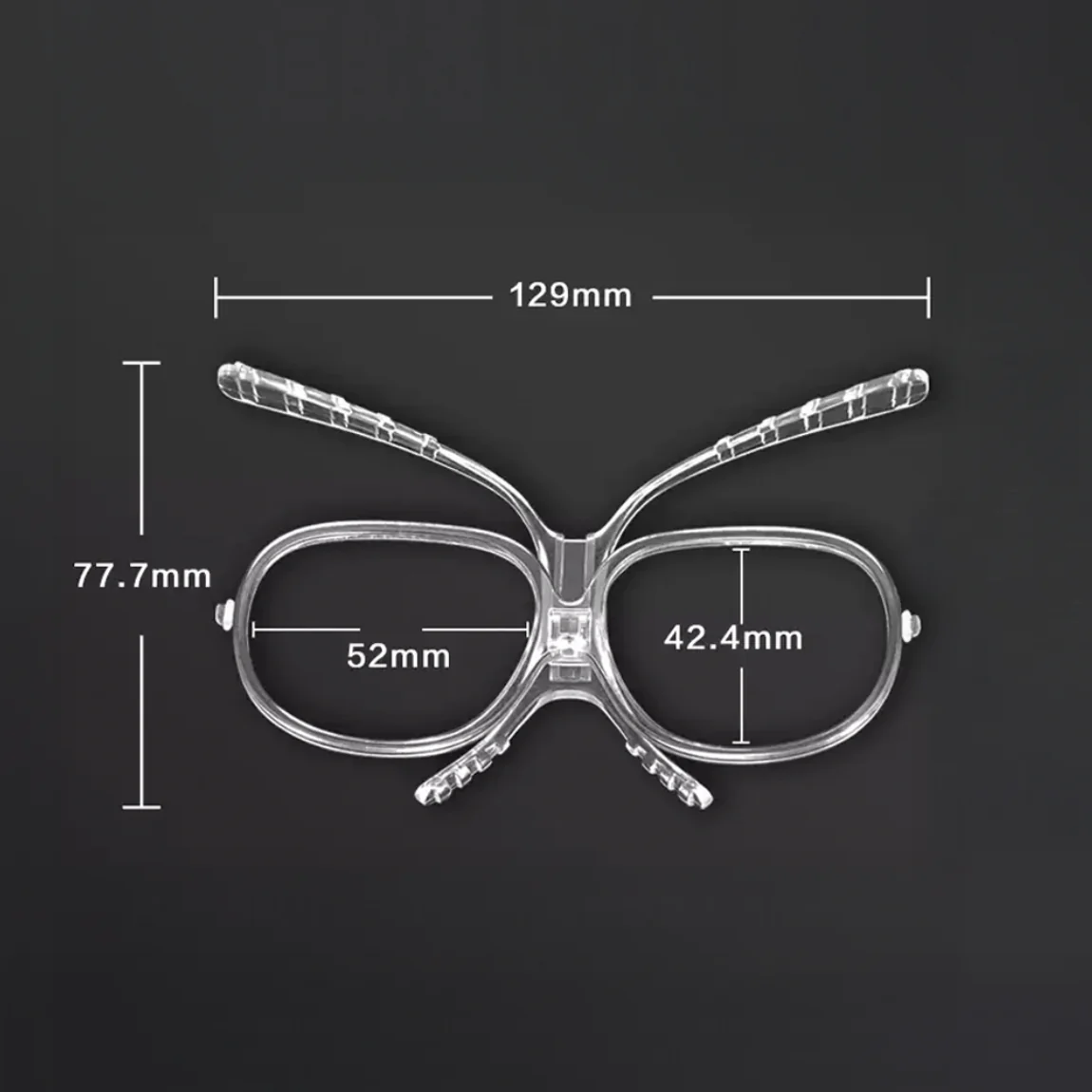 Powster Prescription Adapter Frame for Ski & Snow Goggles Butterfly Style - Image 2