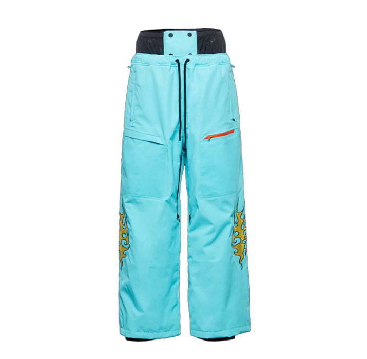 Randompow Freestyle Fire Stitches Snow Pants - Unisex - Image 5