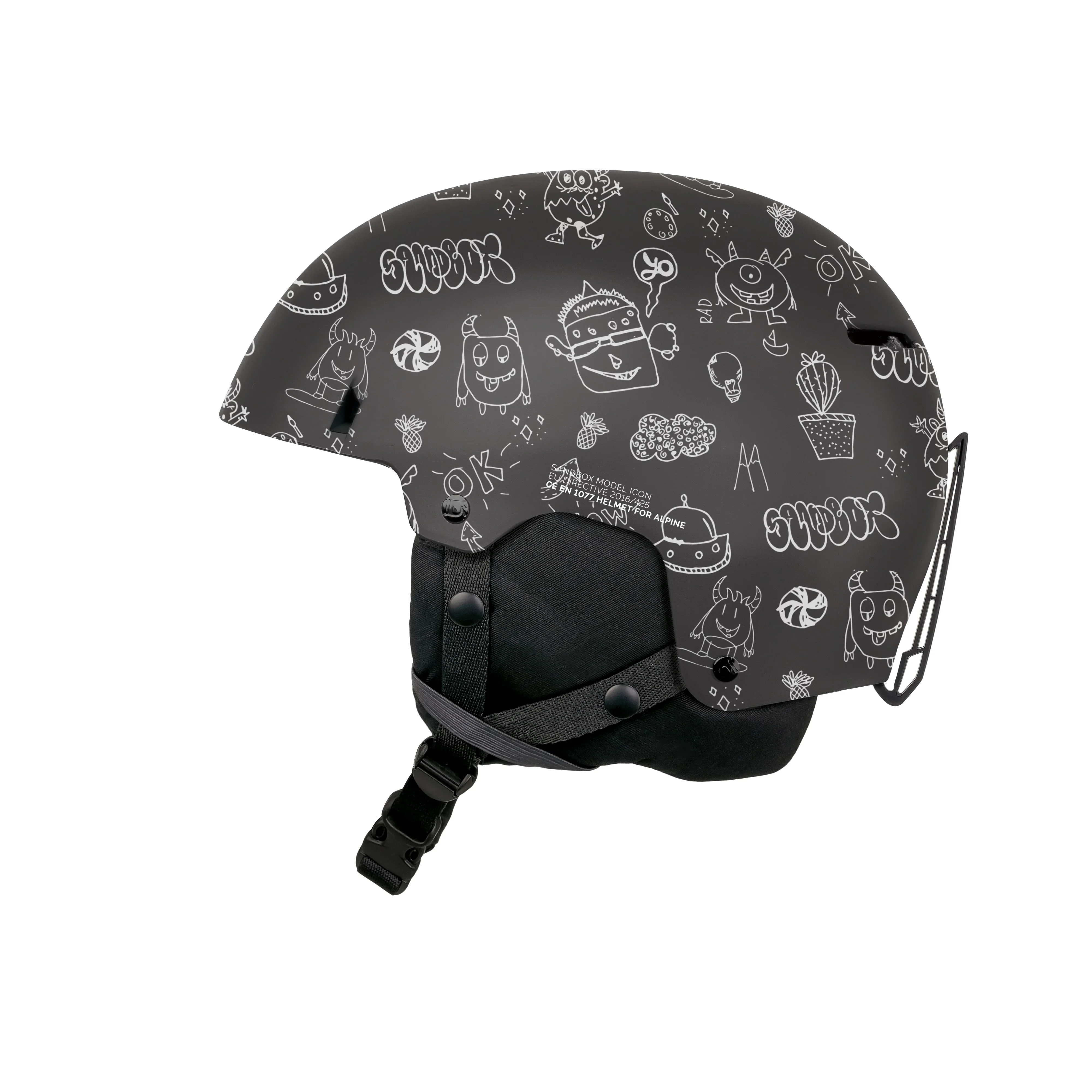 Sandbox Doodles Icon Ace Kids Helmet - Image 3