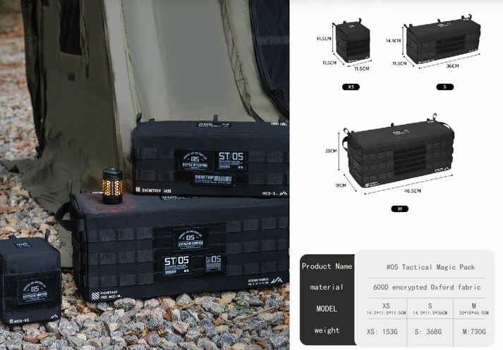 ShineTrip ST-05 Series Tactical Magic Pack Organizer Storage Bag - Extra Small - Image 2