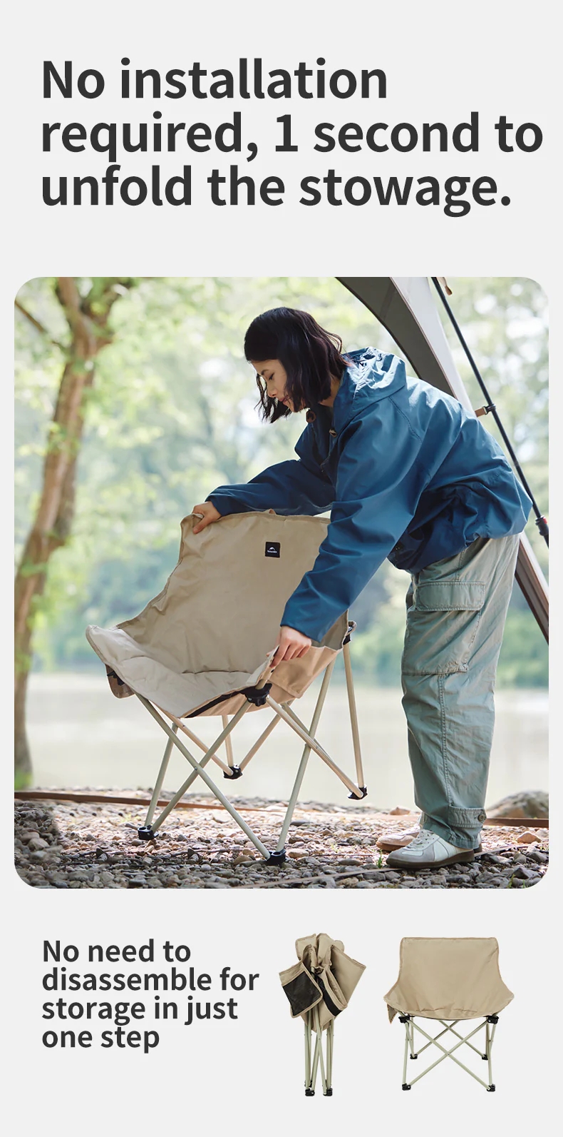 Naturehike Stellaluna T01 Gathering Moon Chair - Image 6