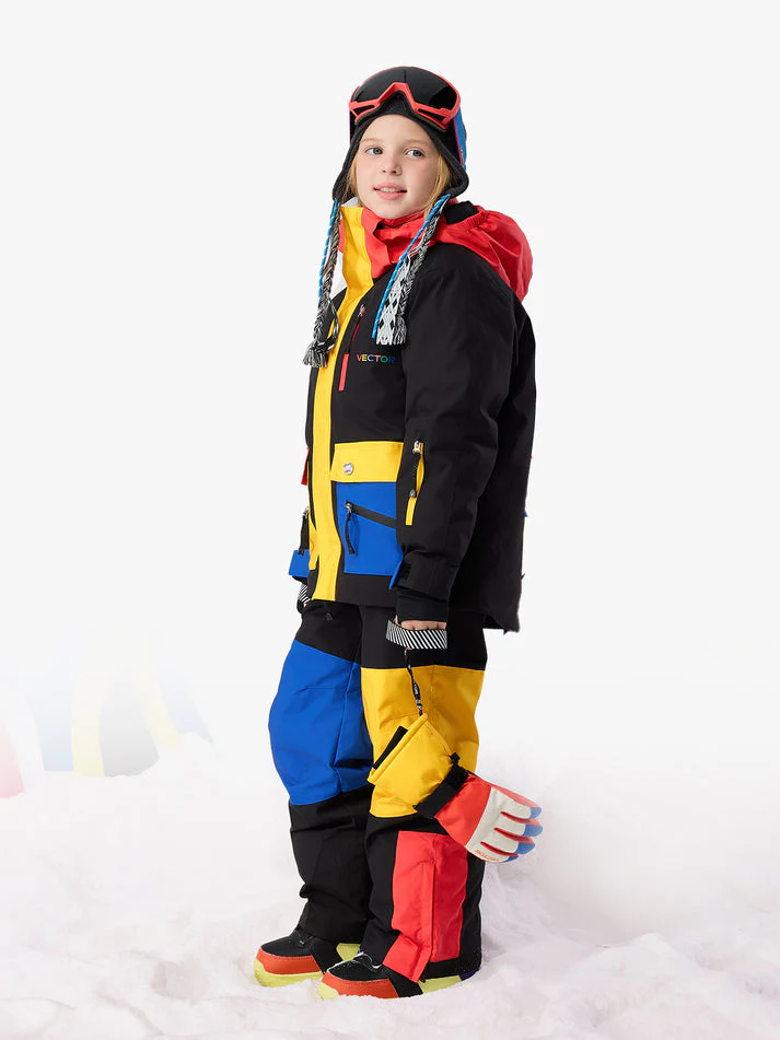 Vector Colorcube Fleece Adjustable Ski Suit - Children's - Image 3
