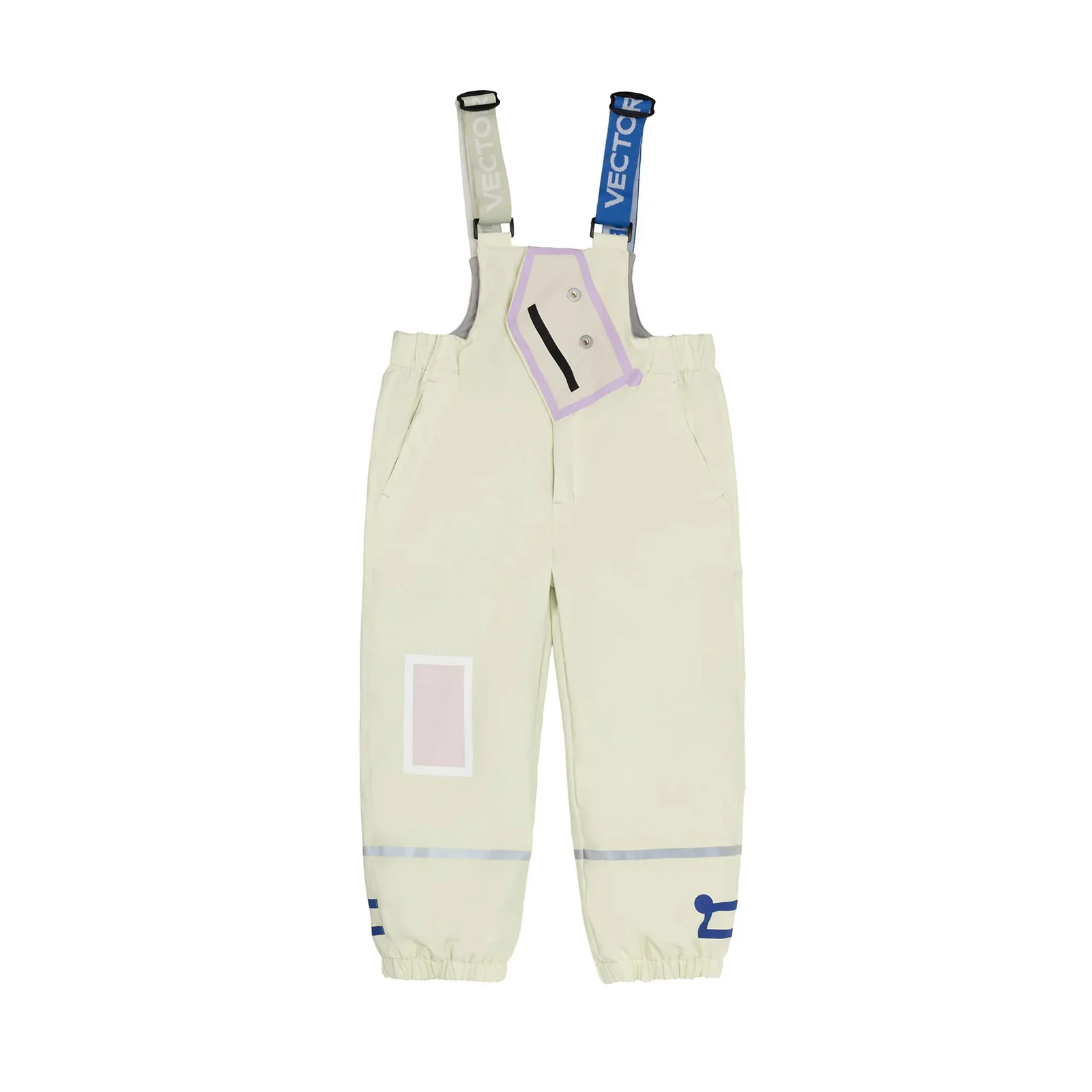 Vector Sand White Kids' Snowpark Slash 2L Bib Pants - Image 4