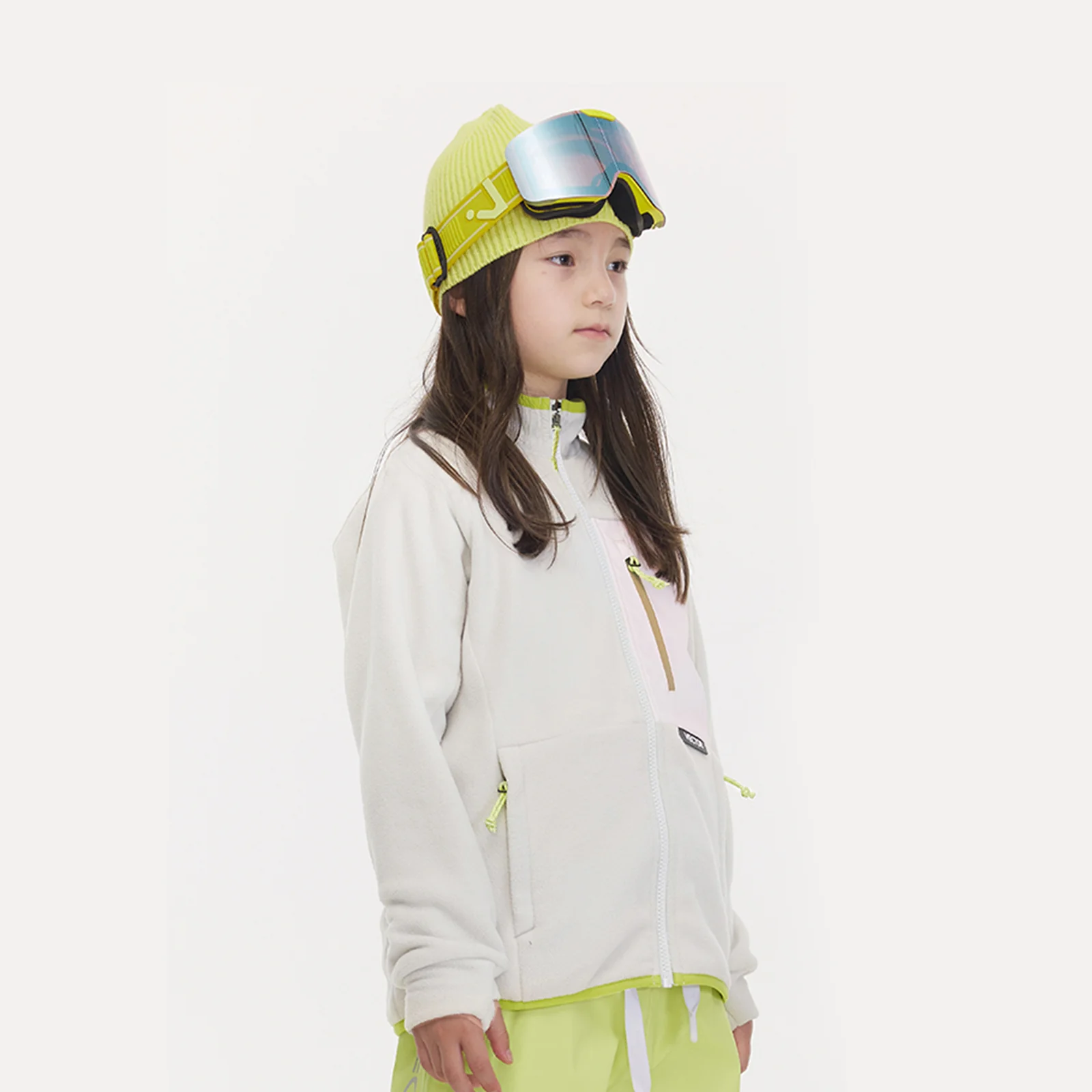 Vector Snow White Kids' Block Mid-Layer Fleece - Image 3