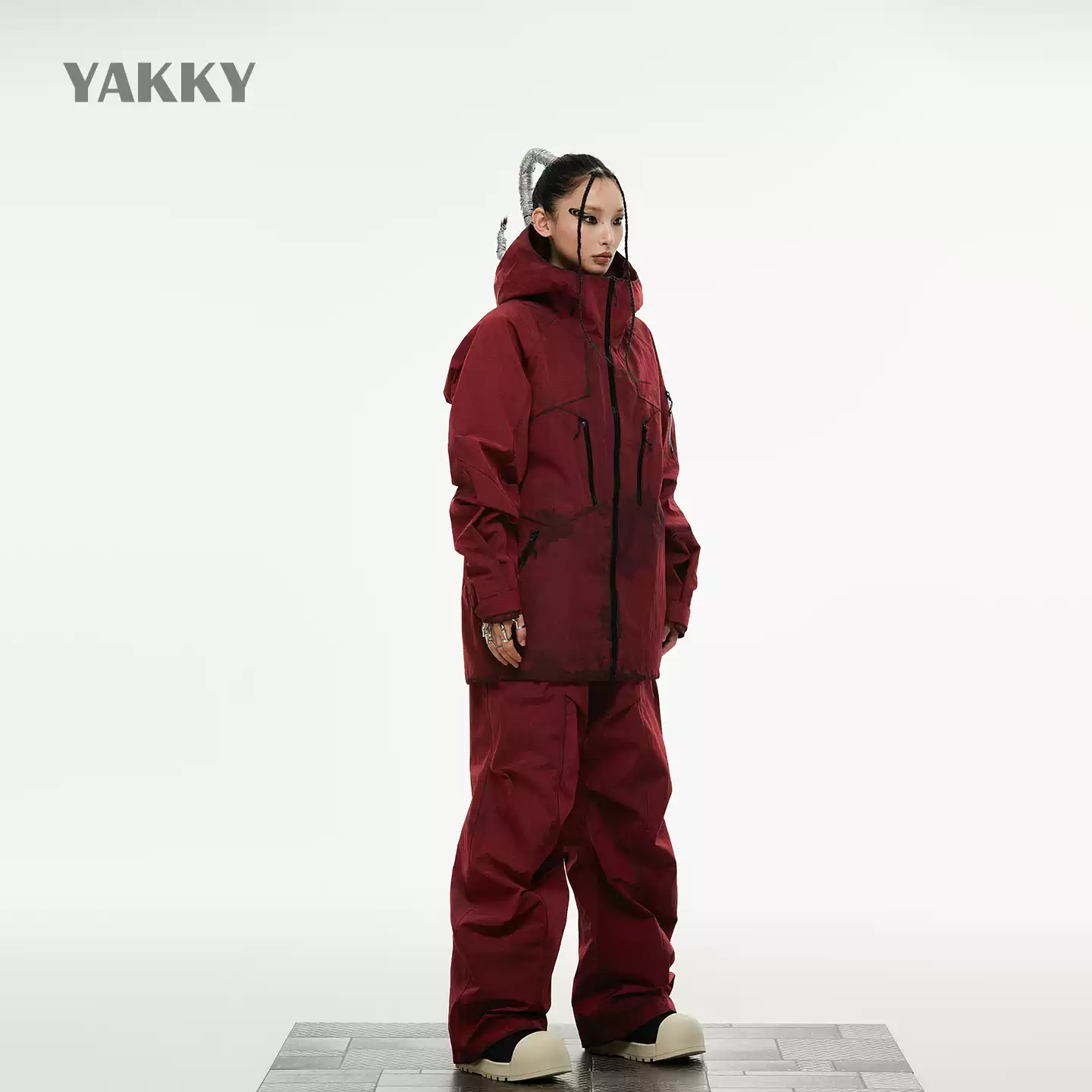 Yakky Washed Dye Series Snow Pants– Unisex - Image 2