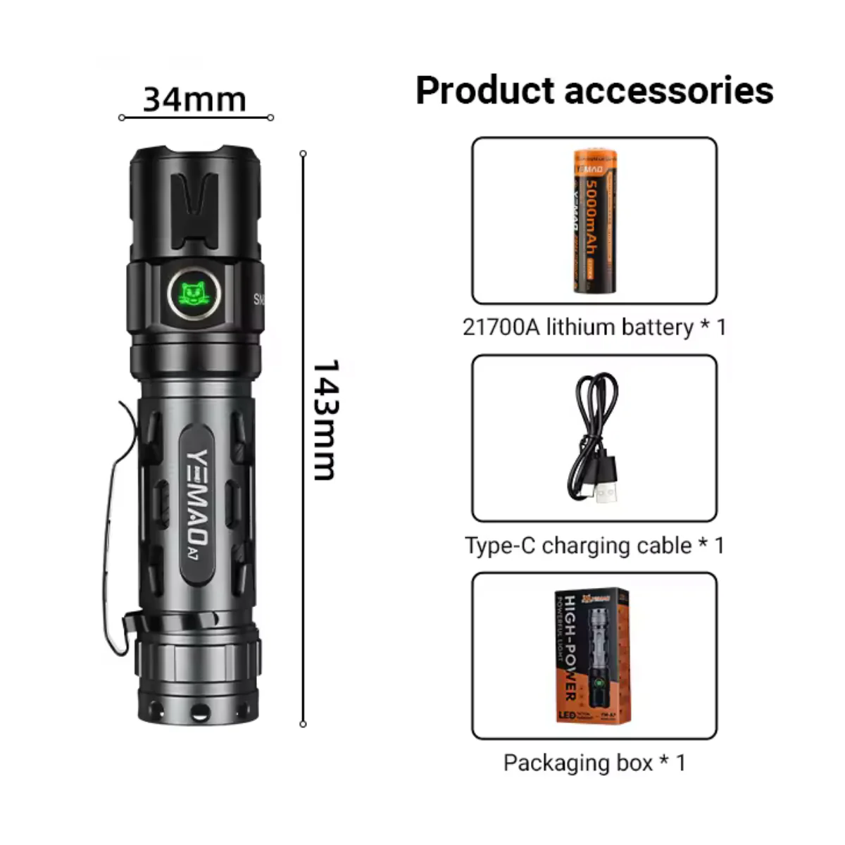 Yemao High Power Powerful Light - Image 5