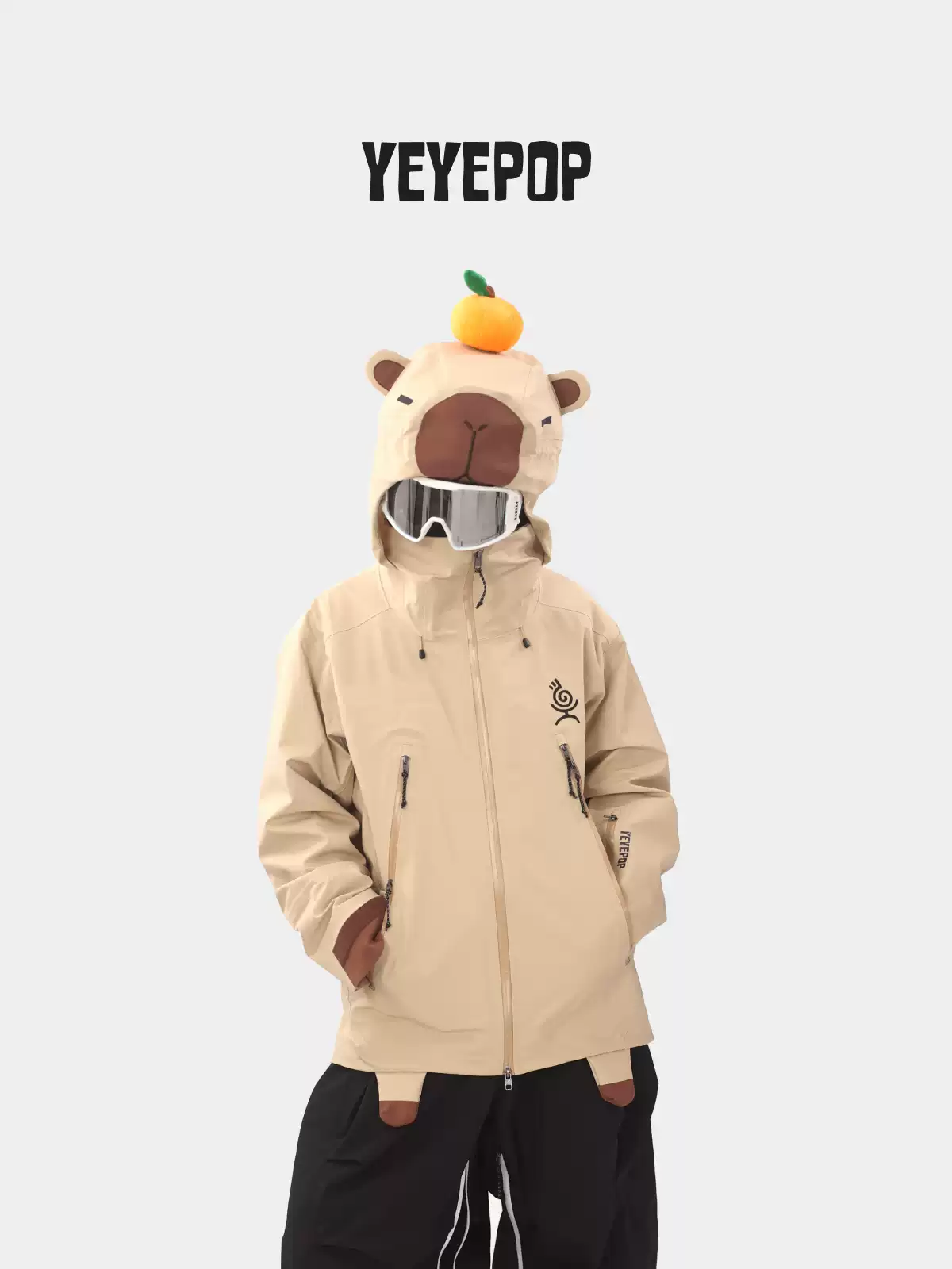 YEYEPOP Freeride Capybara Insulated Ski & Snowboard Jacket - Unisex - Image 3