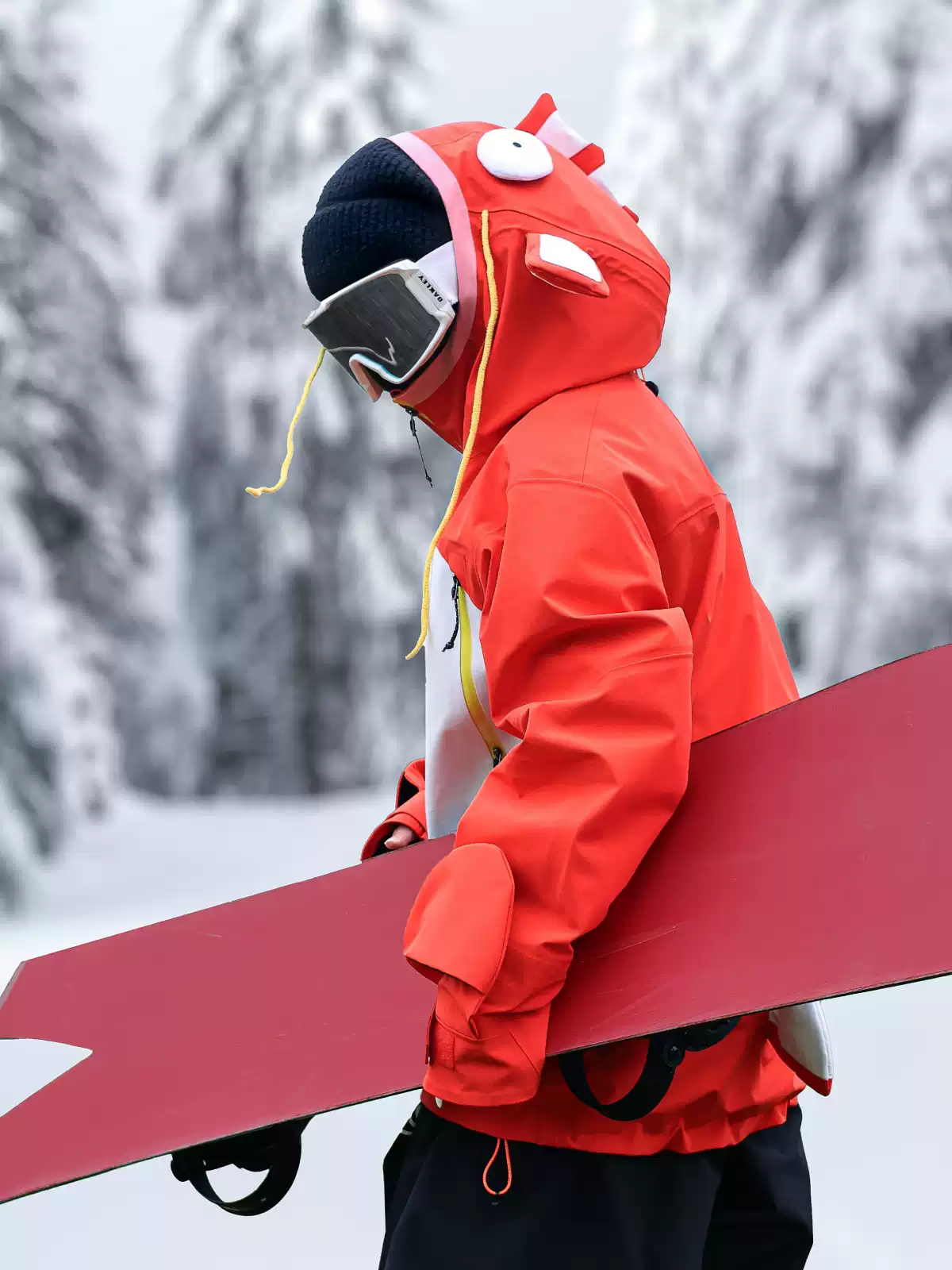 YEYEPOP Pop Lemon Koi 3L Hardshell Snowboard Jacket - Unisex - Image 3