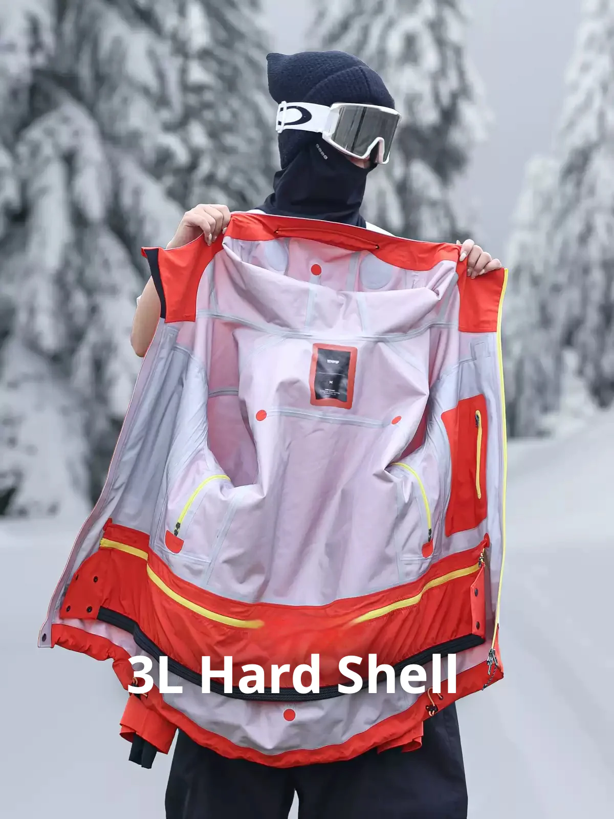 YEYEPOP Pop Lemon Koi 3L Hardshell Snowboard Jacket - Unisex - Image 4
