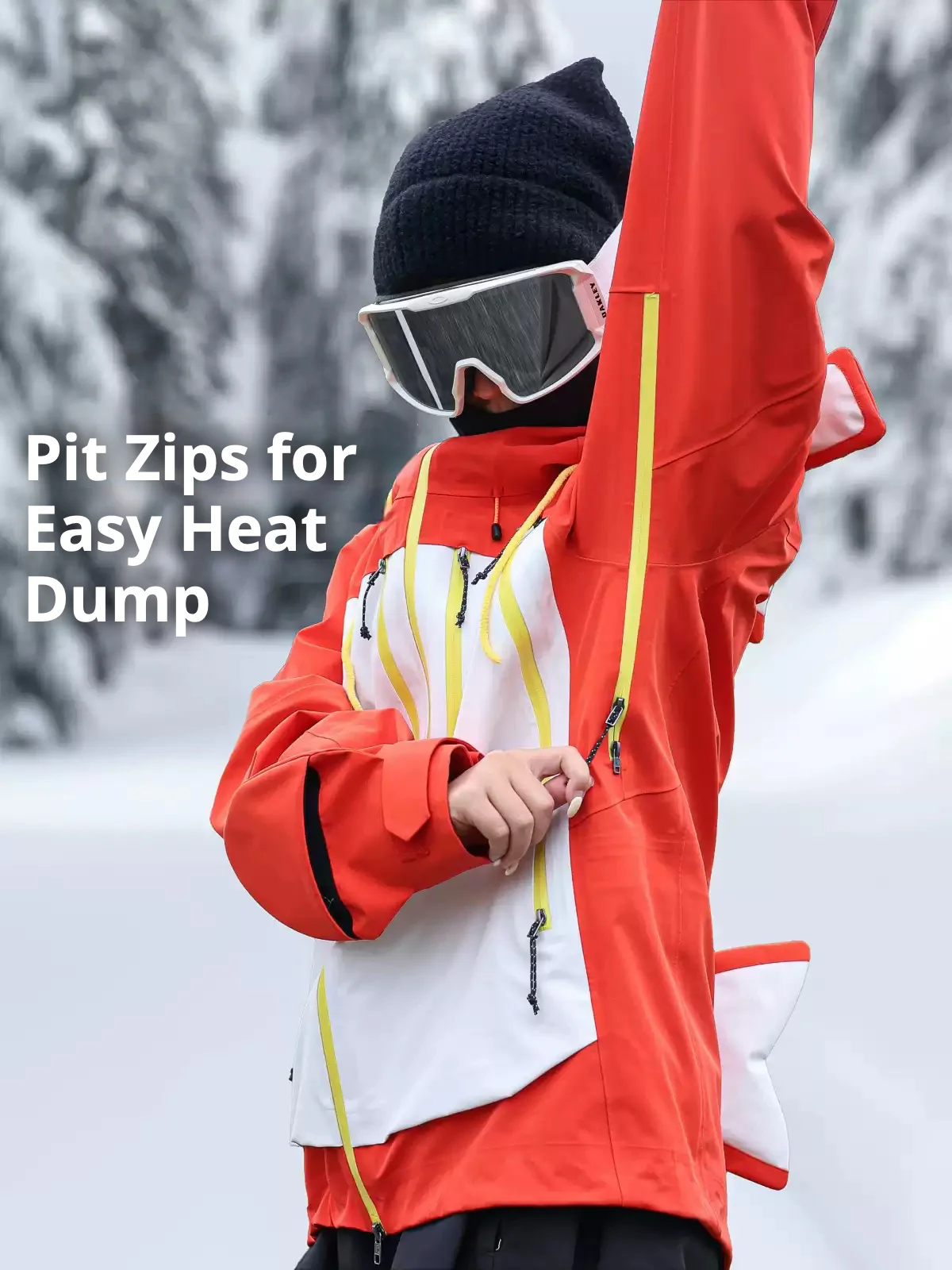 YEYEPOP Pop Lemon Koi 3L Hardshell Snowboard Jacket - Unisex - Image 5