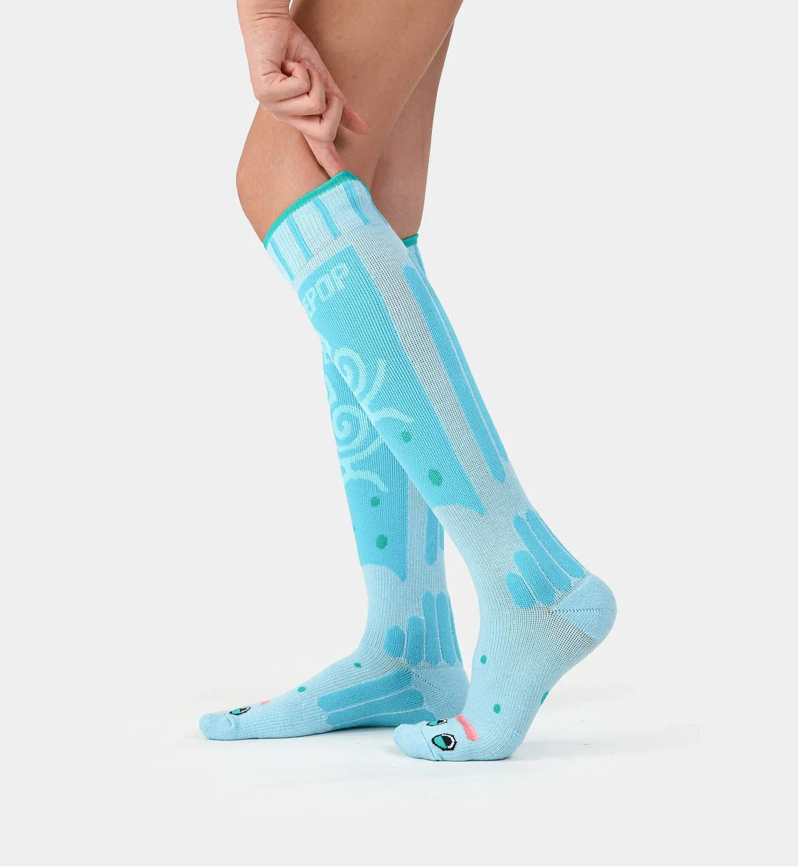YEYEPOP Ski Socks - Blue - Image 2